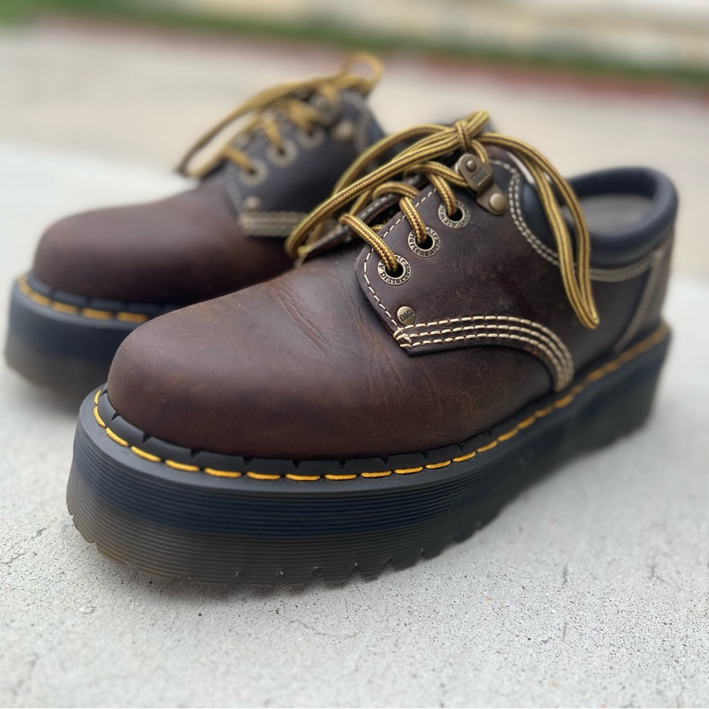 Dr. Martens 8053 Arc Crazy Horse Leather Platform shoes